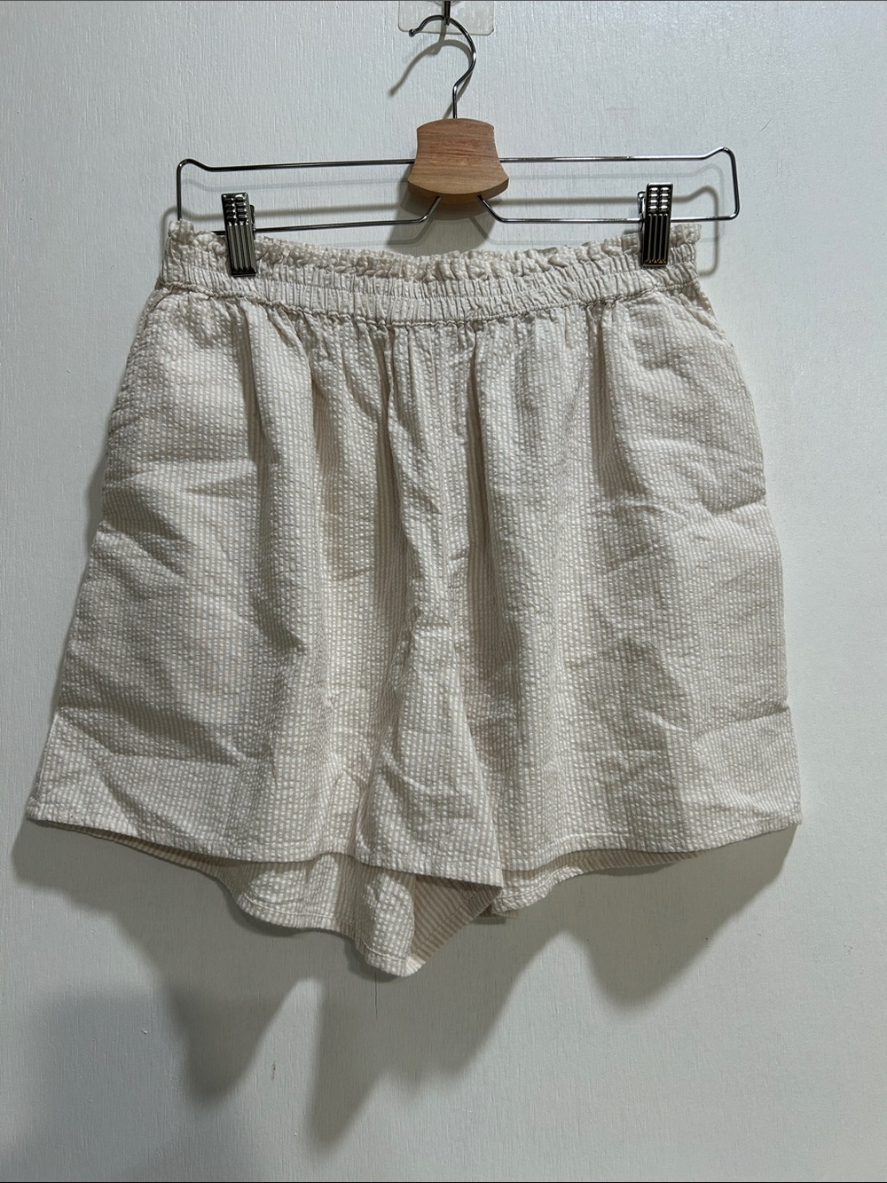 Beige Casual corduroy shorts Size M